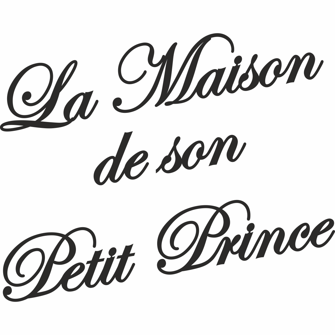 Visualisation de votre décoration murale en métal La Maison de son Petit Prince