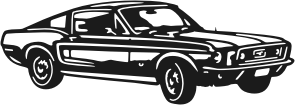 Visualisation de votre décoration murale en métal Ford Mustang 1966