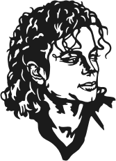 Visualisation de votre décoration murale en métal Michael Jackson