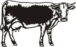 Visualisation de votre décoration murale en métal Vache Vosgienne