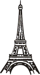 Visualisation de votre décoration murale en métal Tour Eiffel