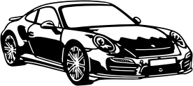 Visualisation de votre décoration murale en métal Porsche 911 991
