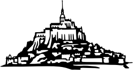 Visualisation de votre décoration murale en métal Mont Saint Michel
