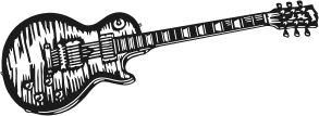 Visualisation de votre décoration murale en métal Guitare Electrique Gibson Les Paul