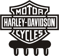 Visualisation de votre décoration murale en métal Support clé Harley Davidson
