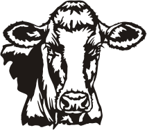 Visualisation de votre décoration murale en métal Vache Prim Holstein