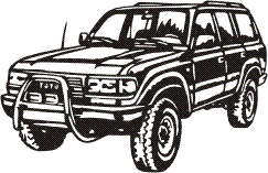 Visualisation de votre décoration murale en métal Toyota Land Cruiser model 1993