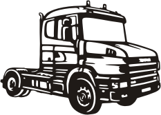 Visualisation de votre décoration murale en métal Tracteur Scania long nez