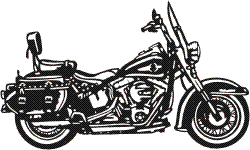 Visualisation de votre décoration murale en métal Harley Softail Héritage Classic