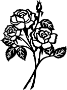 Visualisation de votre décoration murale en métal Bouquet de Roses
